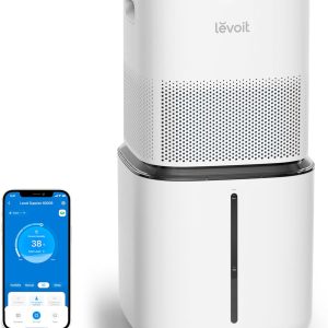 LEVOIT Superior 6000S Smart Evaporative Humidifiers for Home Whole House up to 3000ft², 6 Gal, Last 72-Hour, Premium Filter, Dry Mode, Wheels & Water Fill Hose & Foldable Storage - Quiet Sleep Mode
