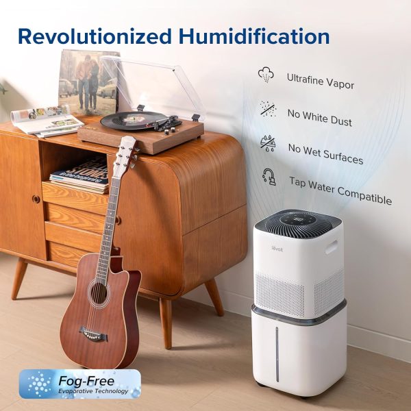 LEVOIT Superior 6000S Smart Evaporative Humidifiers for Home Whole House up to 3000ft², 6 Gal, Last 72-Hour, Premium Filter, Dry Mode, Wheels & Water Fill Hose & Foldable Storage - Quiet Sleep Mode - Image 3