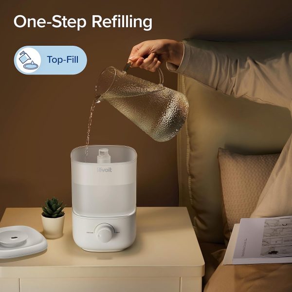 LEVOIT Humidifiers for Bedroom Baby, Sprout Evaporative with Dual Filters for Air & Water, Separate Sensor, Adjustable No Blue Nightlight, Auto Dry, Smart Control & Alexa, Auto Mode, 3.8L Tank for 36H - Image 25
