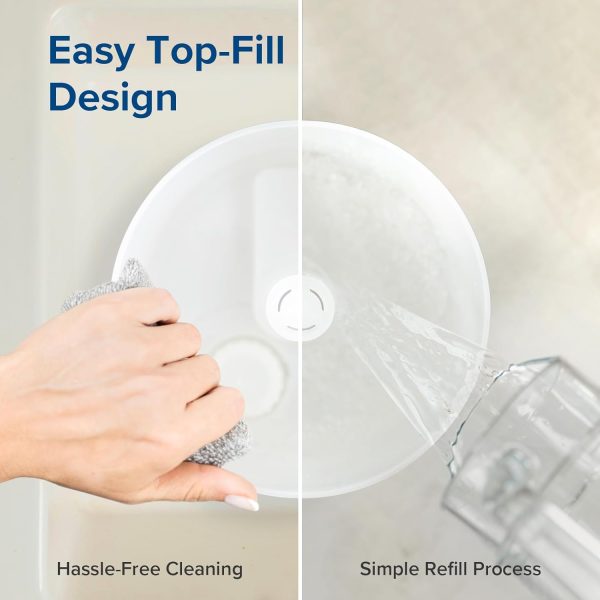 LEVOIT Humidifiers for Bedroom Baby, Sprout Evaporative with Dual Filters for Air & Water, Separate Sensor, Adjustable No Blue Nightlight, Auto Dry, Smart Control & Alexa, Auto Mode, 3.8L Tank for 36H - Image 36