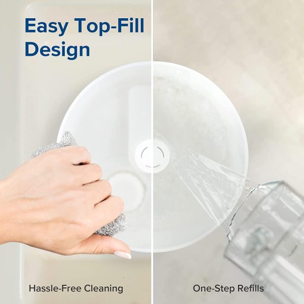 LEVOIT Humidifiers for Bedroom Baby, Sprout Evaporative with Dual Filters for Air & Water, Separate Sensor, Adjustable No Blue Nightlight, Auto Dry, Smart Control & Alexa, Auto Mode, 3.8L Tank for 36H - Image 48