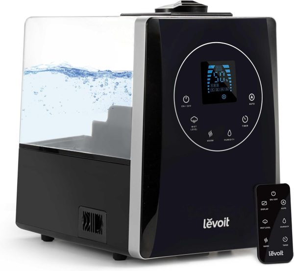 LEVOIT OasisMist 1000S (10L) Smart Humidifier for Home Large Room Bedroom, Last 100 Hours Suitable for Indoor Plant, Cover up to 600ft², Easy Top Fill, Remoter & Voice Control, Auto Mode, Quiet, White - Image 10