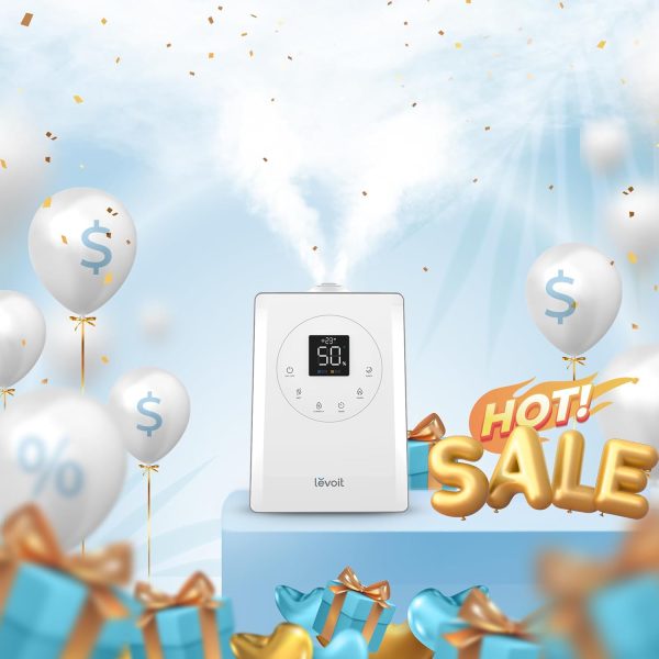 LEVOIT OasisMist 1000S (10L) Smart Humidifier for Home Large Room Bedroom, Last 100 Hours Suitable for Indoor Plant, Cover up to 600ft², Easy Top Fill, Remoter & Voice Control, Auto Mode, Quiet, White - Image 26