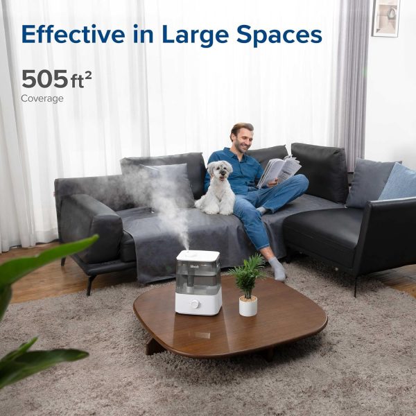 LEVOIT Smart Humidifiers for Bedroom Large Room Home,(6L) Cool Mist Top Fill Essential Oil Diffuser for Baby & Plants,Smart App & Voice Control, Rapid Humidification & Auto Mode-Quiet Sleep Mode, Gray - Image 14