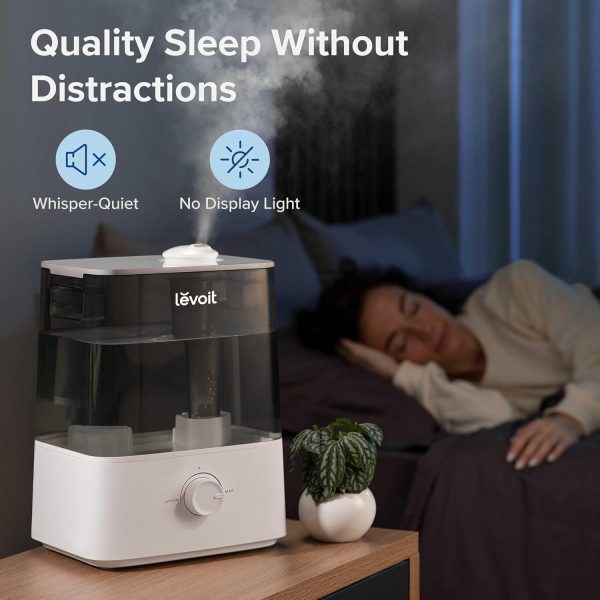 LEVOIT Smart Humidifiers for Bedroom Large Room Home,(6L) Cool Mist Top Fill Essential Oil Diffuser for Baby & Plants,Smart App & Voice Control, Rapid Humidification & Auto Mode-Quiet Sleep Mode, Gray - Image 15