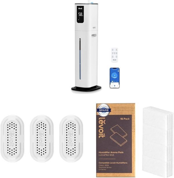 LEVOIT LV600S Smart Warm and Cool Mist Humidifiers for Home Bedroom Large Room, (6L) 753ft² Coverage, Quickly & Evenly Humidify Whole House, Easy Top Fill, App & Voice Control - Quiet Sleep Mode - Image 20