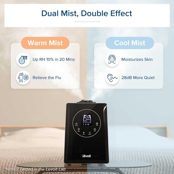 LEVOIT LV600S Smart Warm and Cool Mist Humidifiers for Home Bedroom Large Room, (6L) 753ft² Coverage, Quickly & Evenly Humidify Whole House, Easy Top Fill, App & Voice Control - Quiet Sleep Mode - Image 23