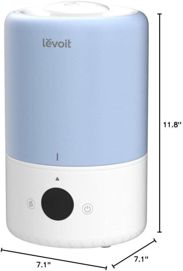 LEVOIT Dual 200S Smart Humidifiers for Bedroom, Top Fill, Customize Humidity for Home, Baby Nursery & Plants with Humidistat, Essential Oil Diffuser, Schedule, Timer, APP & Voice Control, 3L, Blue - Image 8
