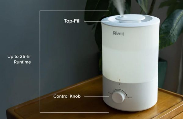 LEVOIT Classic 160 Top-Fill Ultrasonic Cool Mist Humidifier, Super Easy to Fill and Clean, Quiet Operation for Bedroom Home Baby & Plants, Auto Shut-off for Safety, 360° Rotating Nozzle, 2.5L, Black - Image 41